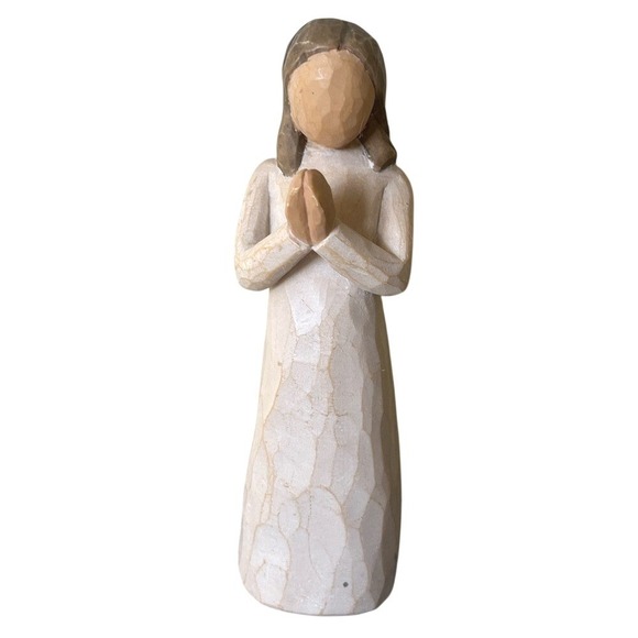 Willow Tree Other - Willow Tree Sisters By Heart Figurine Vintage 2000 By Susan Lordi Angel Praying